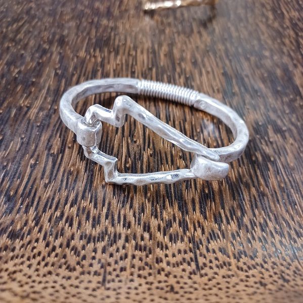 Paco Arrowhead Cuff Bracelet - Silver