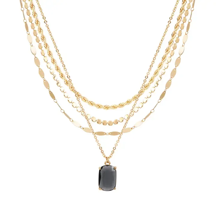 Black Diamond Necklace Set