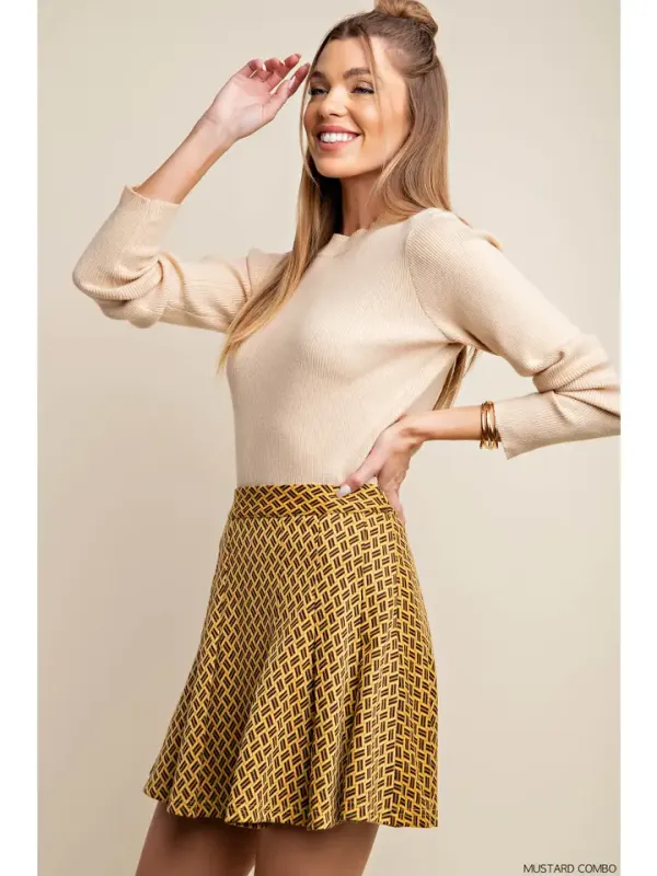 Jacquard Mini Skirt Jacquard Mini Skirt