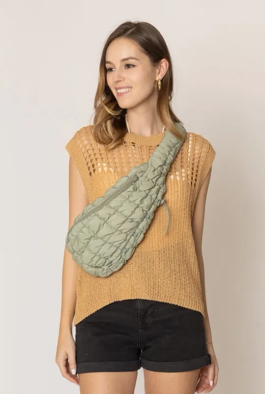 Brielle Quilted Sling Bag