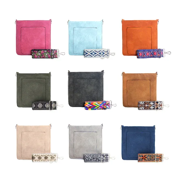 May Suede Crossbody