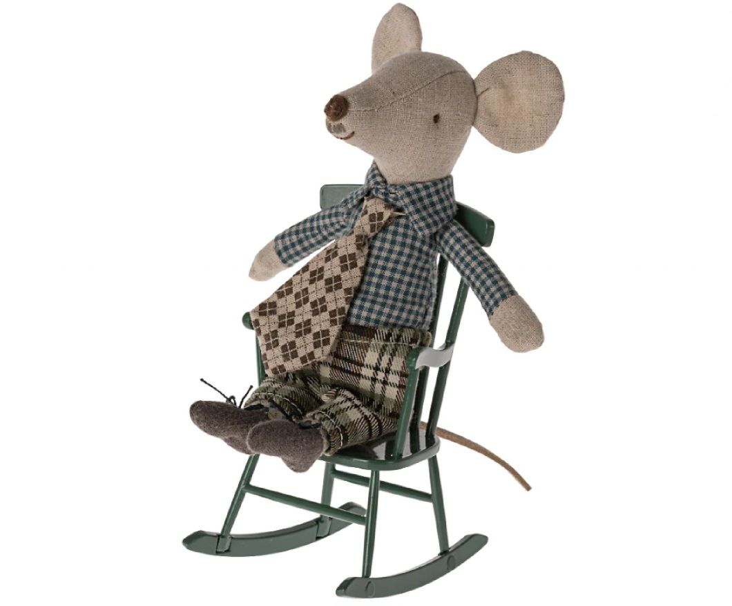 Maileg Rocking Chair - Green Maileg Rocking Chair - Green