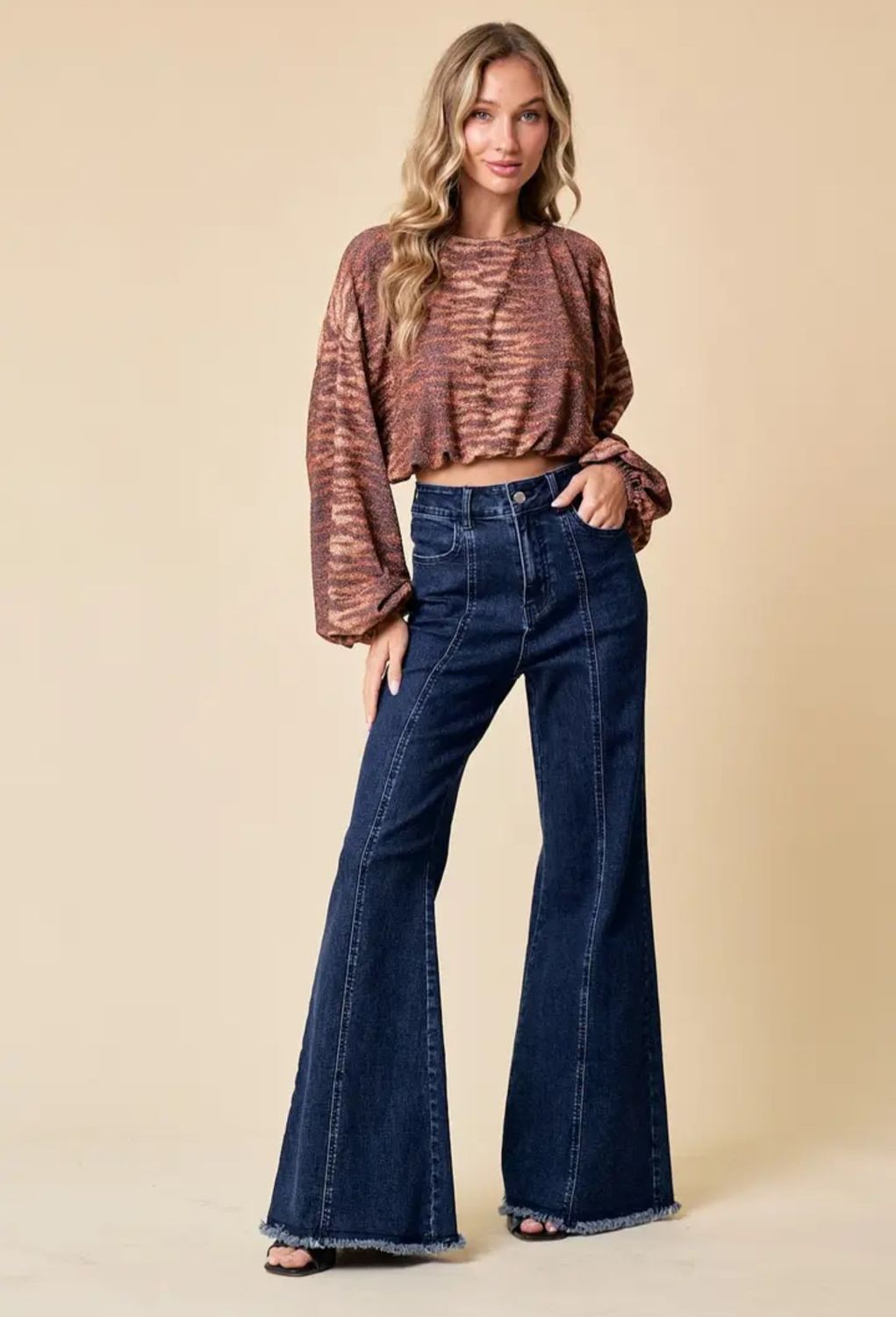 Wide Leg Palazzo Jeans