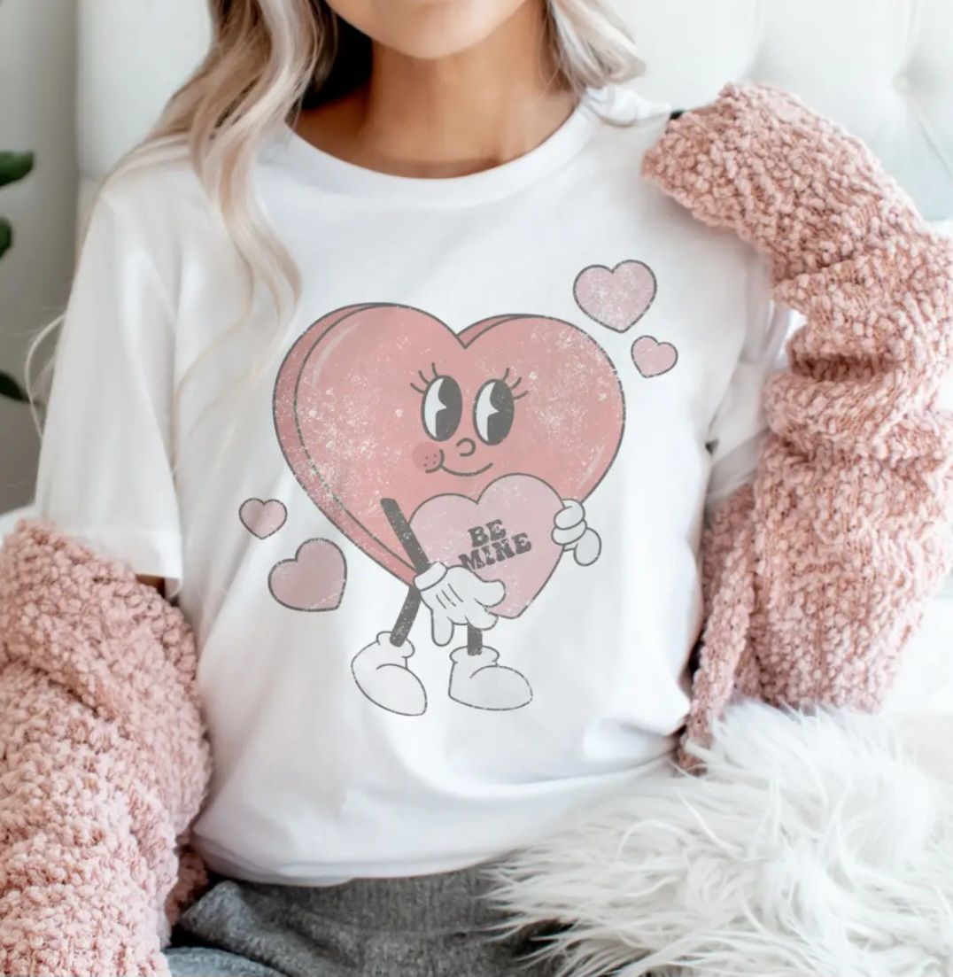 Be Mine Candy Heart Tee Be Mine Candy Heart Tee