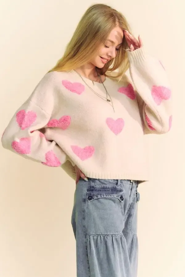 Knit Heart Sweater