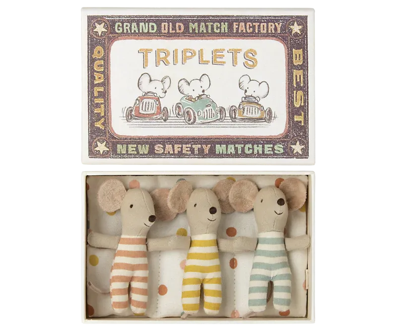 Maileg Triplets in Matchbox