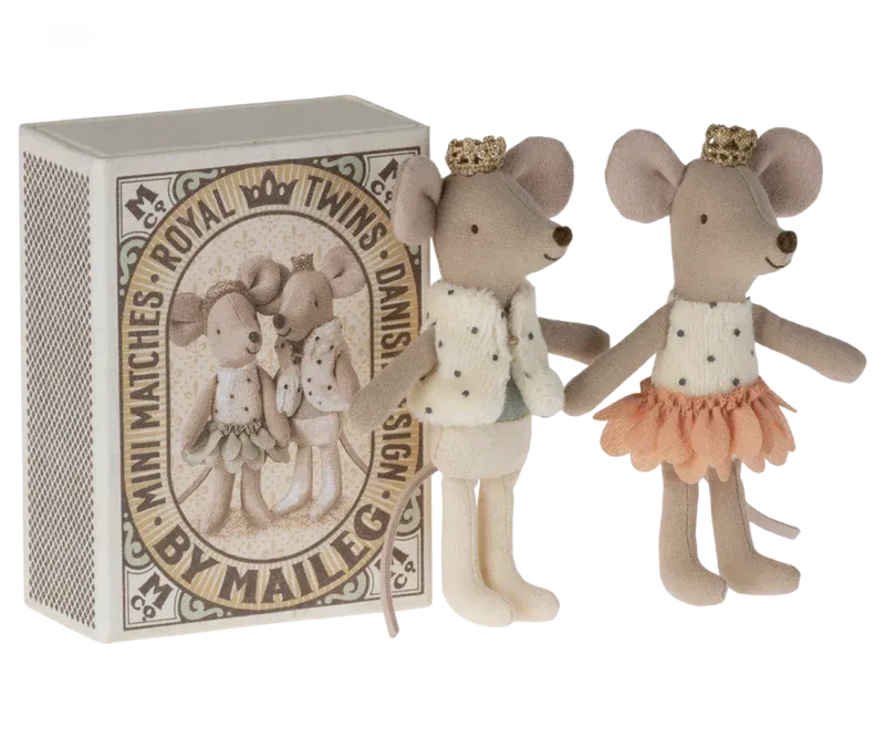 Maileg Royal Twins in Matchbox