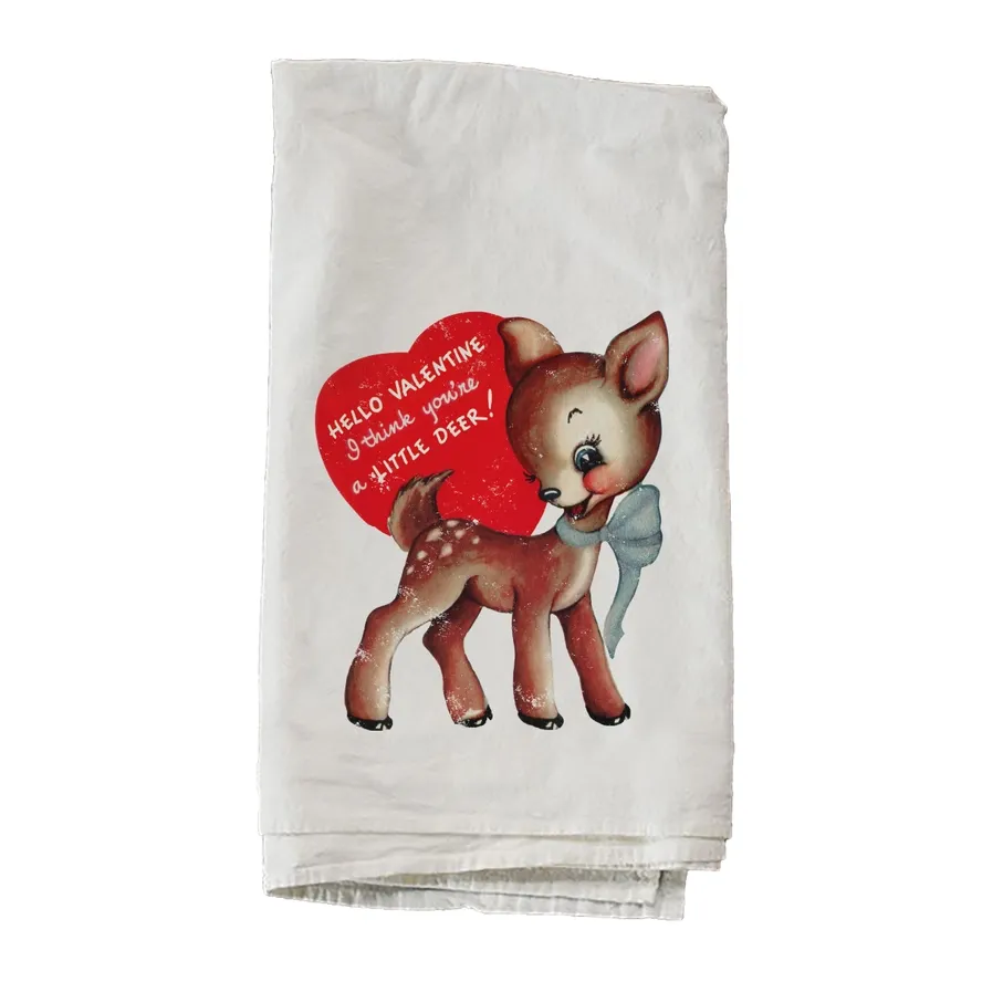 Vintage Little Deer Tea Towel Vintage Little Deer Tea Towel