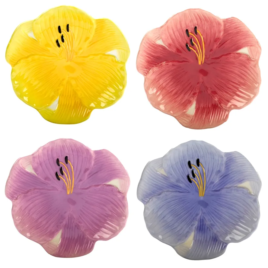 Hummingbird Floral Plate