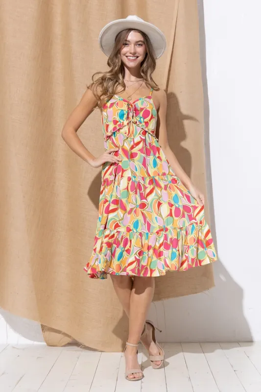 Daisy Abstract Cami Maxi