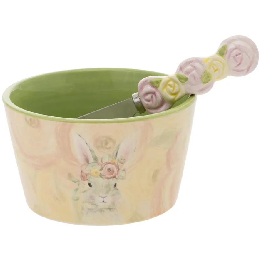 Bunny Bowl with Spreader