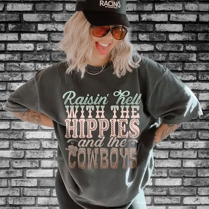 Hippies &amp; Cowboys Tee