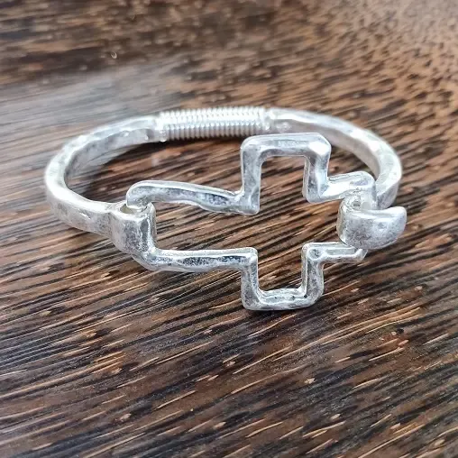 Paco Cross Bracelet - Silver