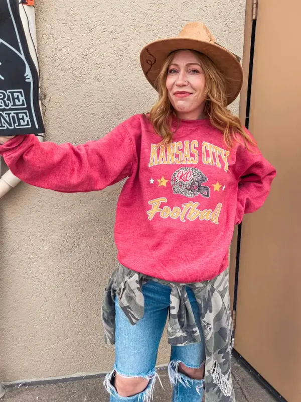 Vintage KC Football Sweatshirt