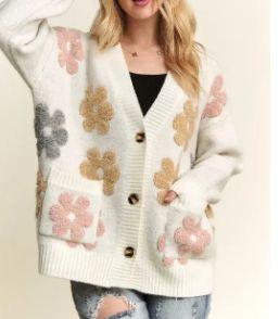 Flower Child Sweater Cardigan