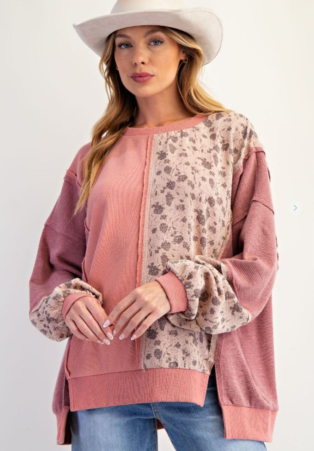 Tina Blush Knit Sweater