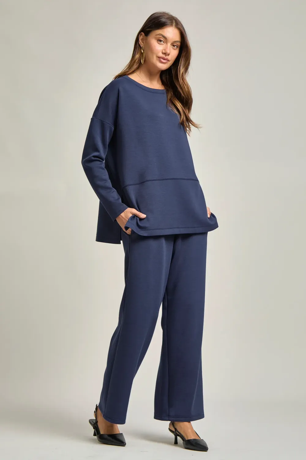 Travel Modal Straight Leg Pant