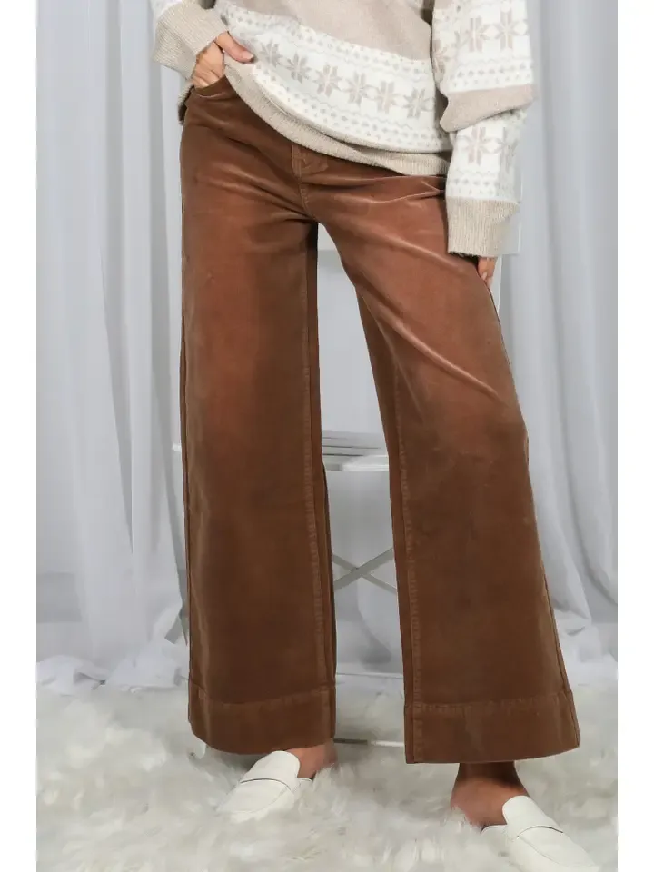 Ella Corduroy Cropped Pants