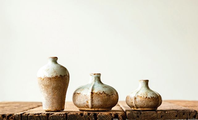 Distressed Blue Vase Distressed Blue Vase
