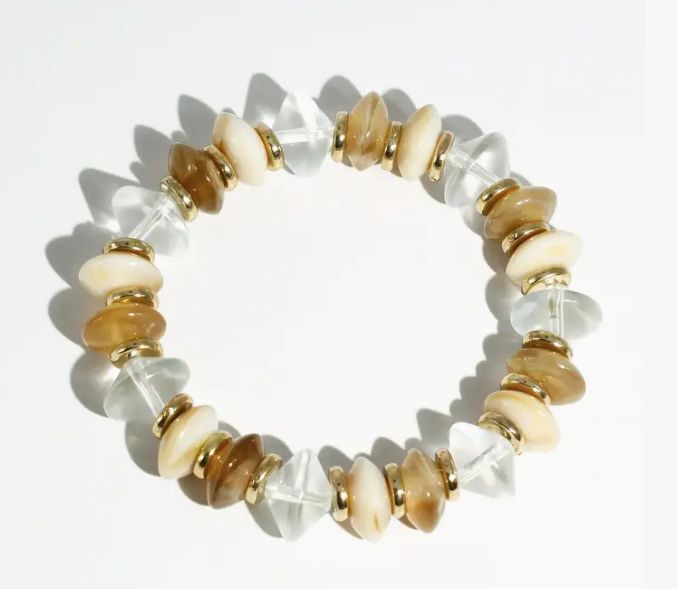 Cream Pop Beaded Bracelet