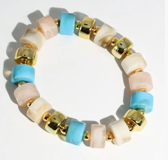 Seashell Gelato Beaded Bracelet