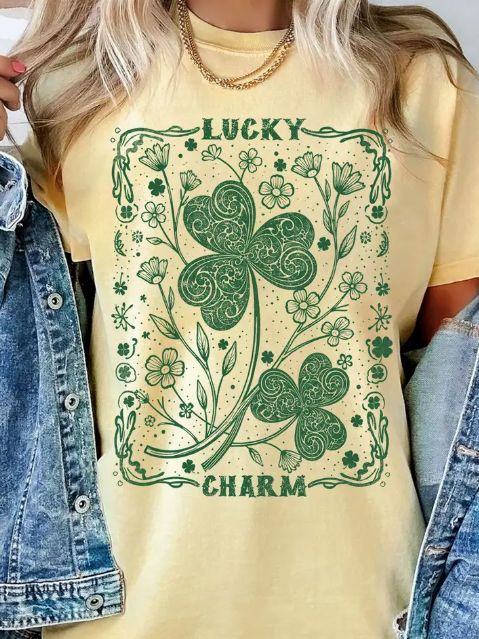 Lucky Charm Clover Graphic Tee