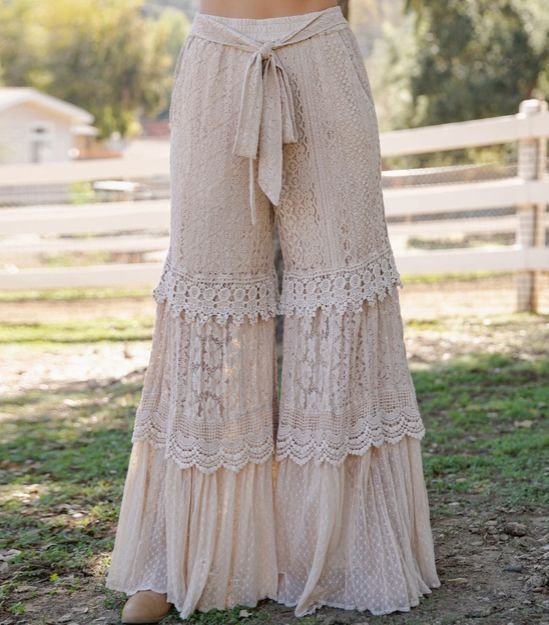 Desert Dream Tiered Lace Pants