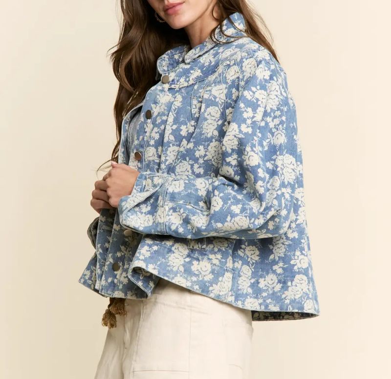 Patsy Floral Denim Jacket