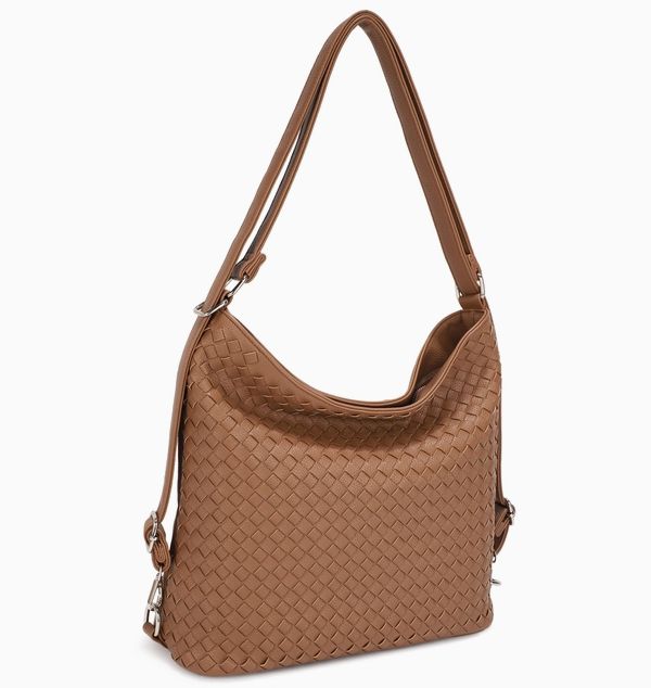 Connie  Woven Convertible Backpack