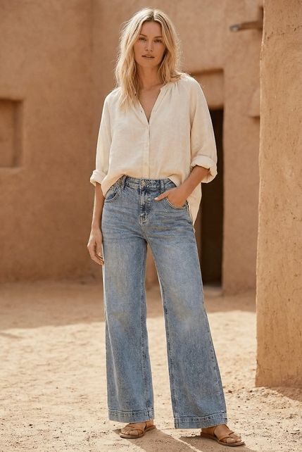 Artemis Vintage Baggy Wide Leg