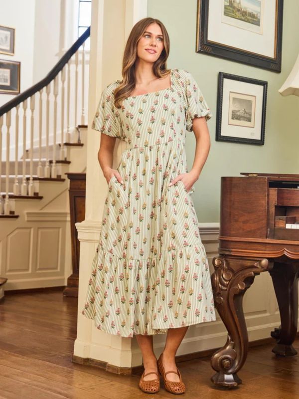 Alexi Cottage Striped Dress Alexi Cottage Striped Dress
