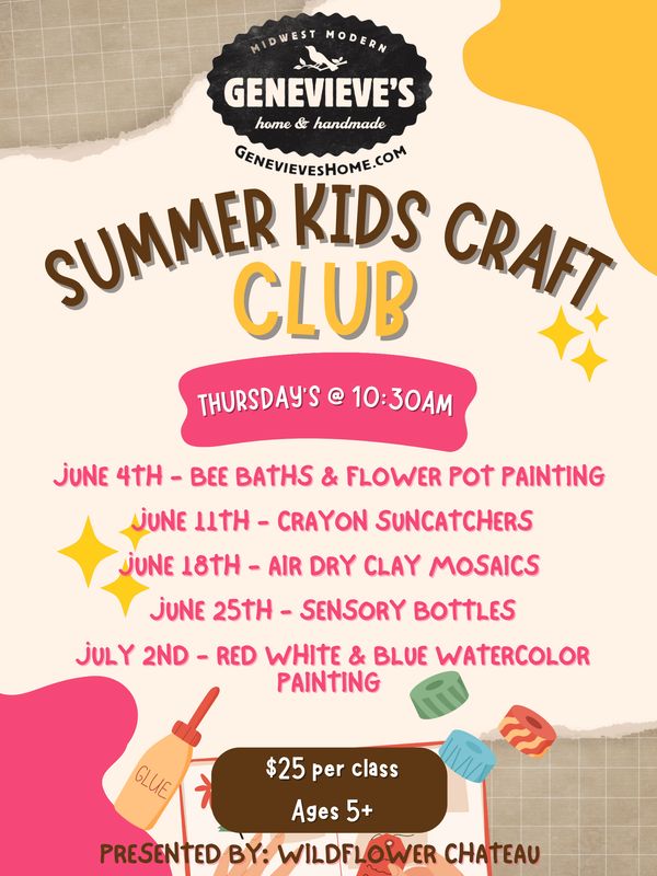 2026 Summer Kid's Craft Club