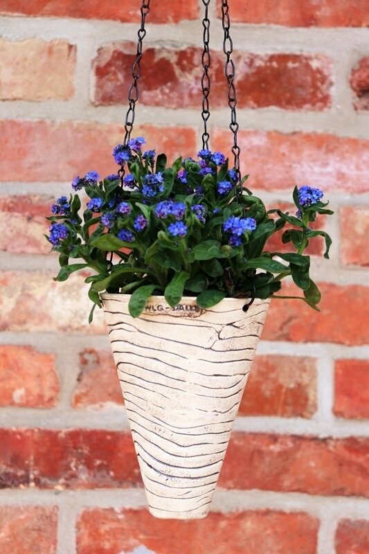 blumenampel glaskugel