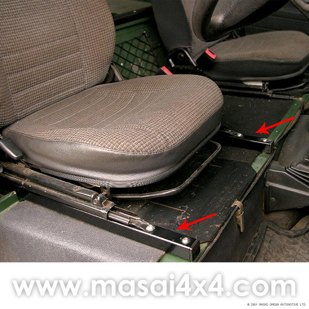 Extended Slide Seat Risers Defender 90/110 For One Seat Masai