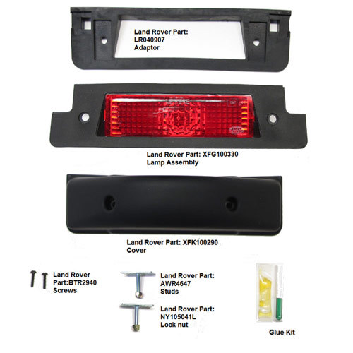 Rear High Level Brake Light (Not LED) Complete Kit Land Rover