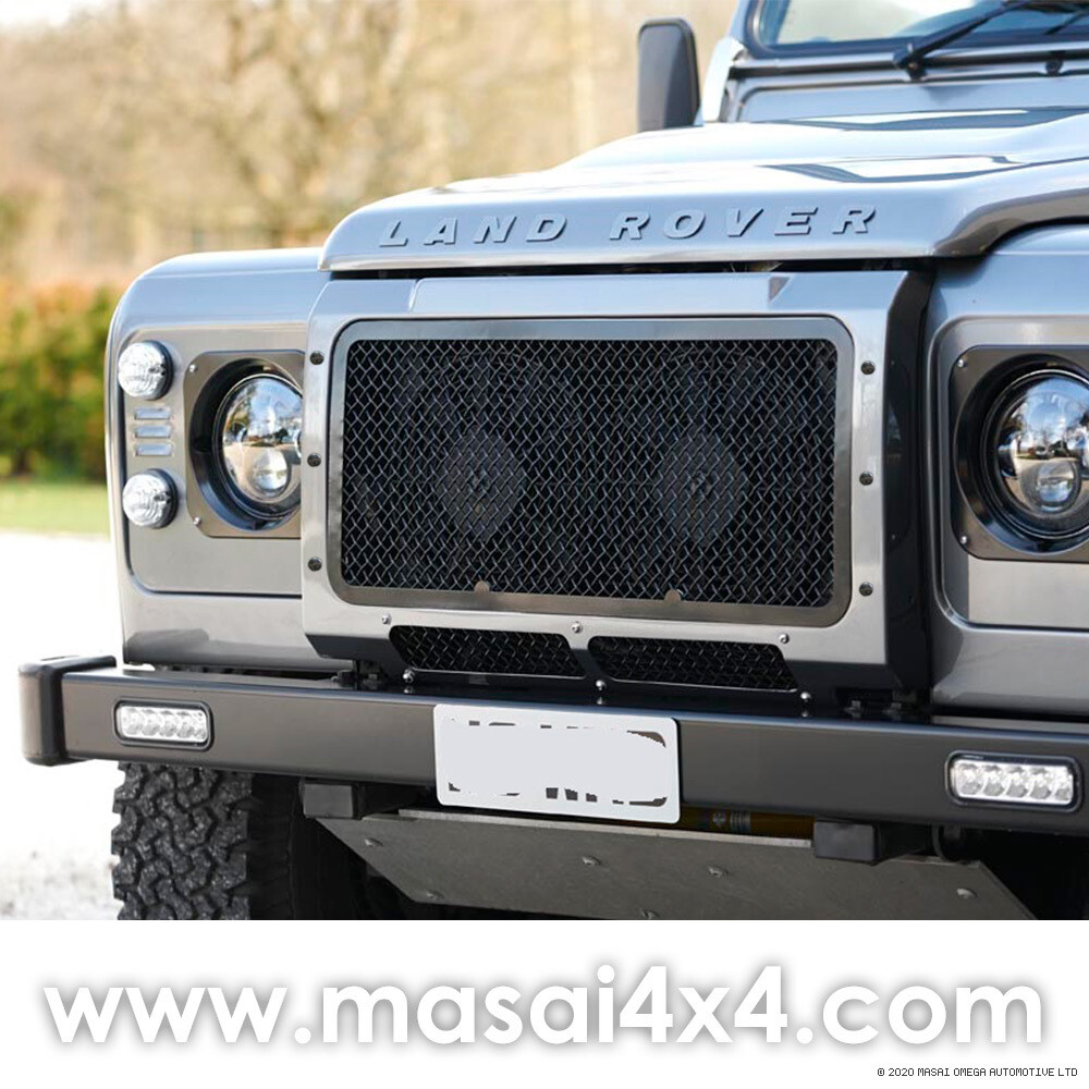 thumbnail image 2 of TERRAFIRMA Land Rover Defender Air Con Front Grill Surround – Gloss Black, TF276 2 of 6