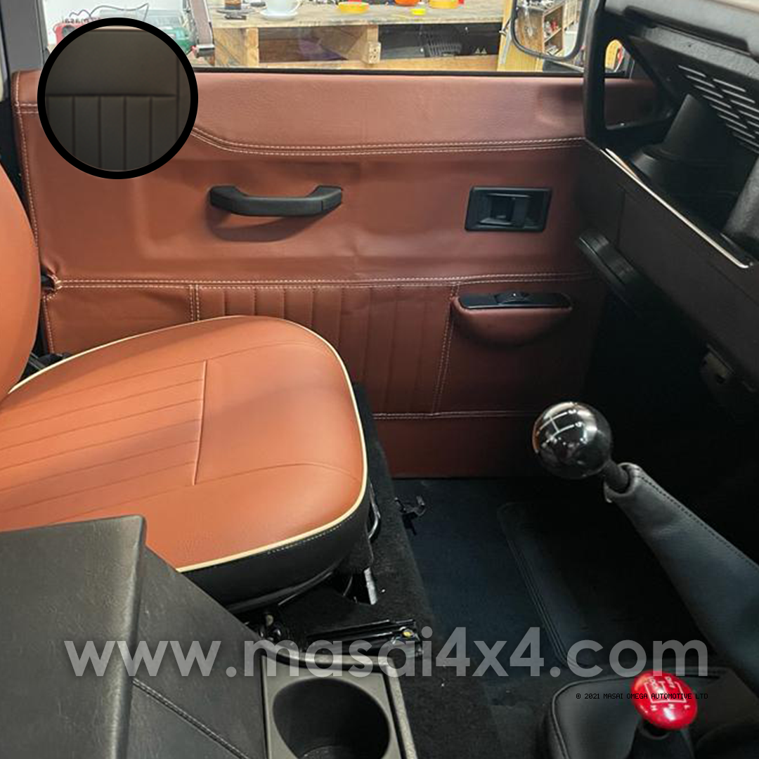 Land Rover Defender Front Door Check Strap Covers – LH & RH Pair – MUC3036 MUC3037