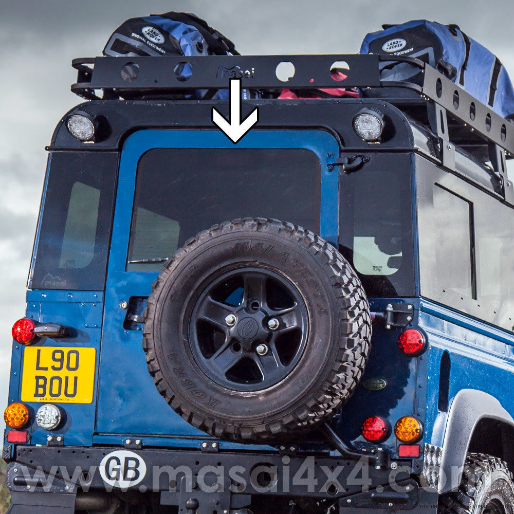 Rear Door Glass Dark Tinted & Heated for Pre 02′ Land Rover Defenders 90/110 (Bonded