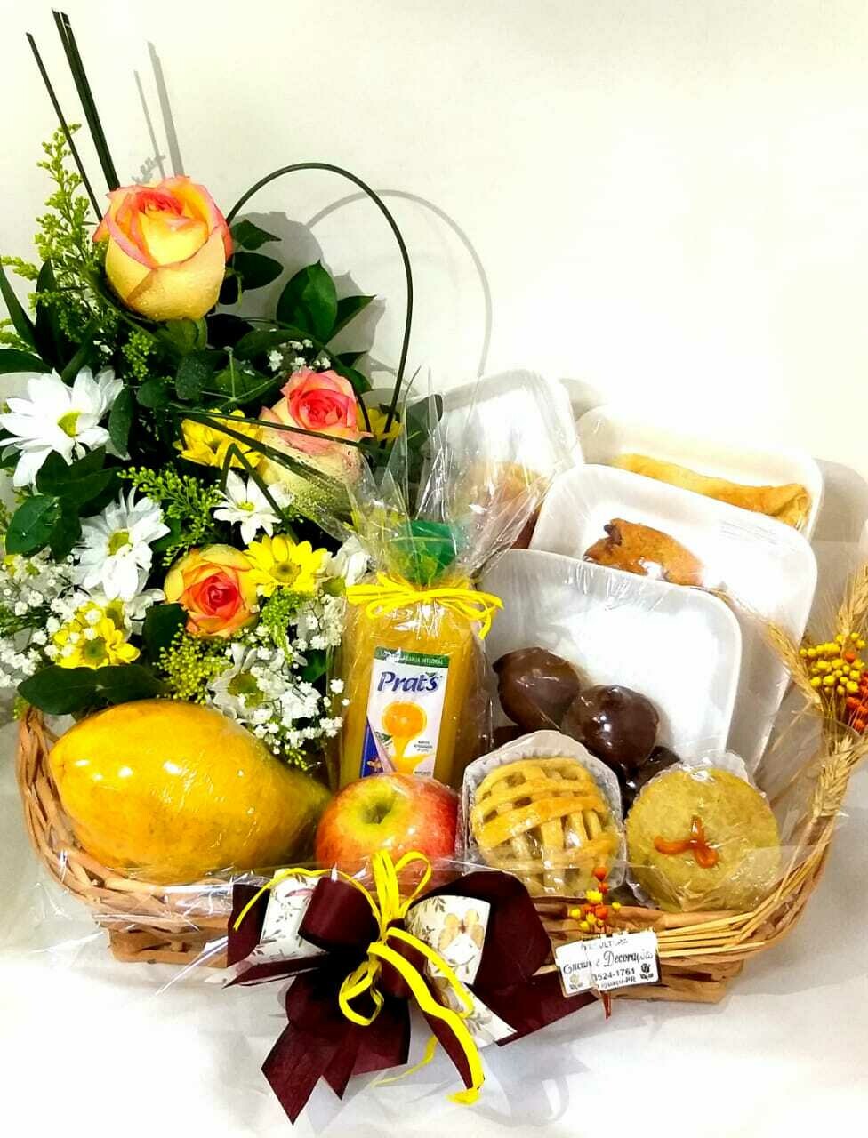 Cesta de cafe da manha