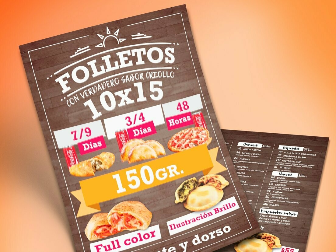 Flyers tamaño A5 (21x15 cm.)