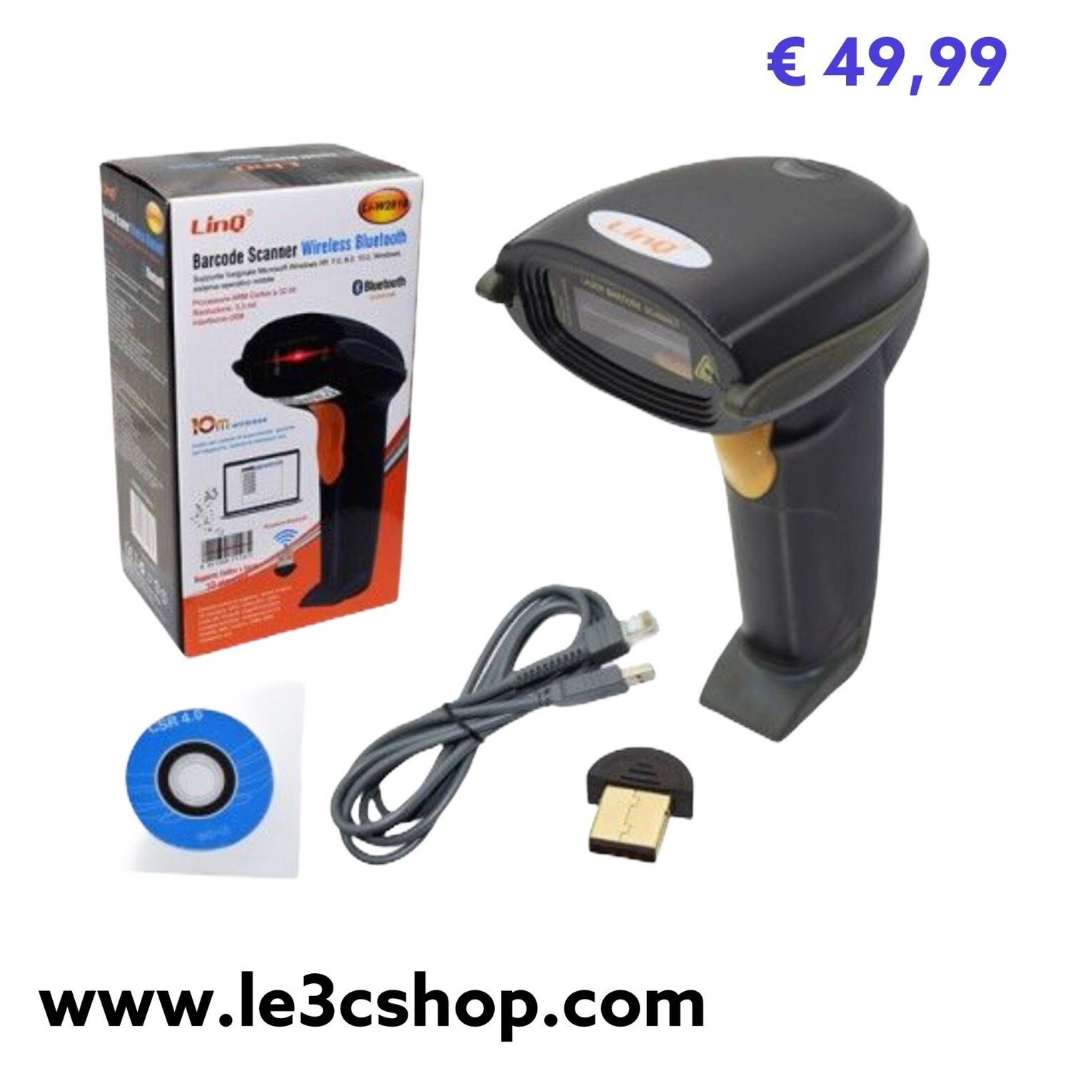 Lettore Barcode Wireless Inateck | Scanner 2D Bluetooth | Con Batteria 2600mAh | Per Magazzini E Negozi - Foto 7