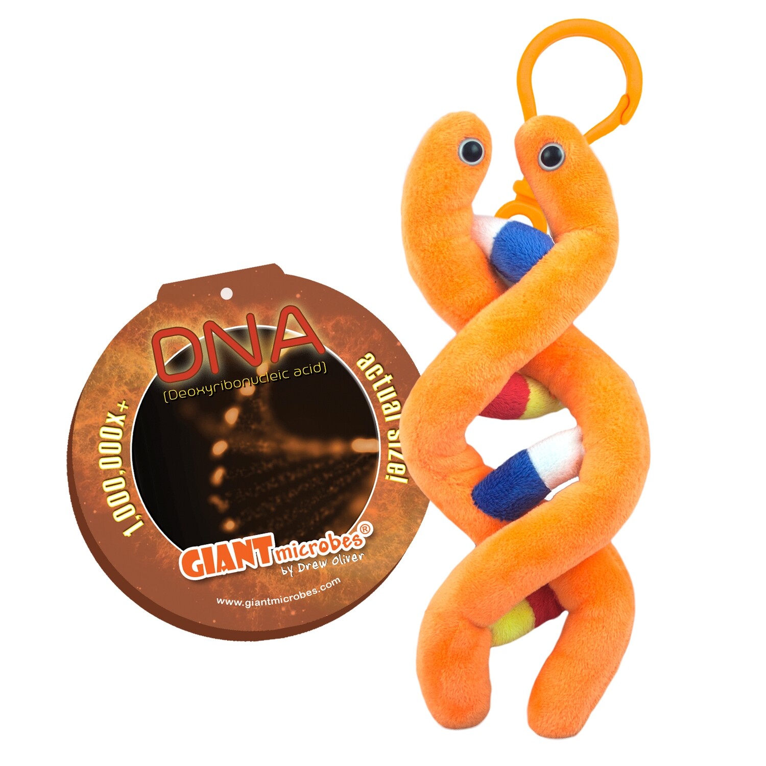 Giant Microbe KeyChain DNA