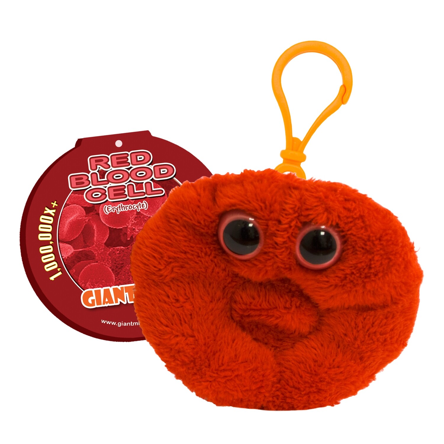 Giant Microbe KeyChain RedBlood