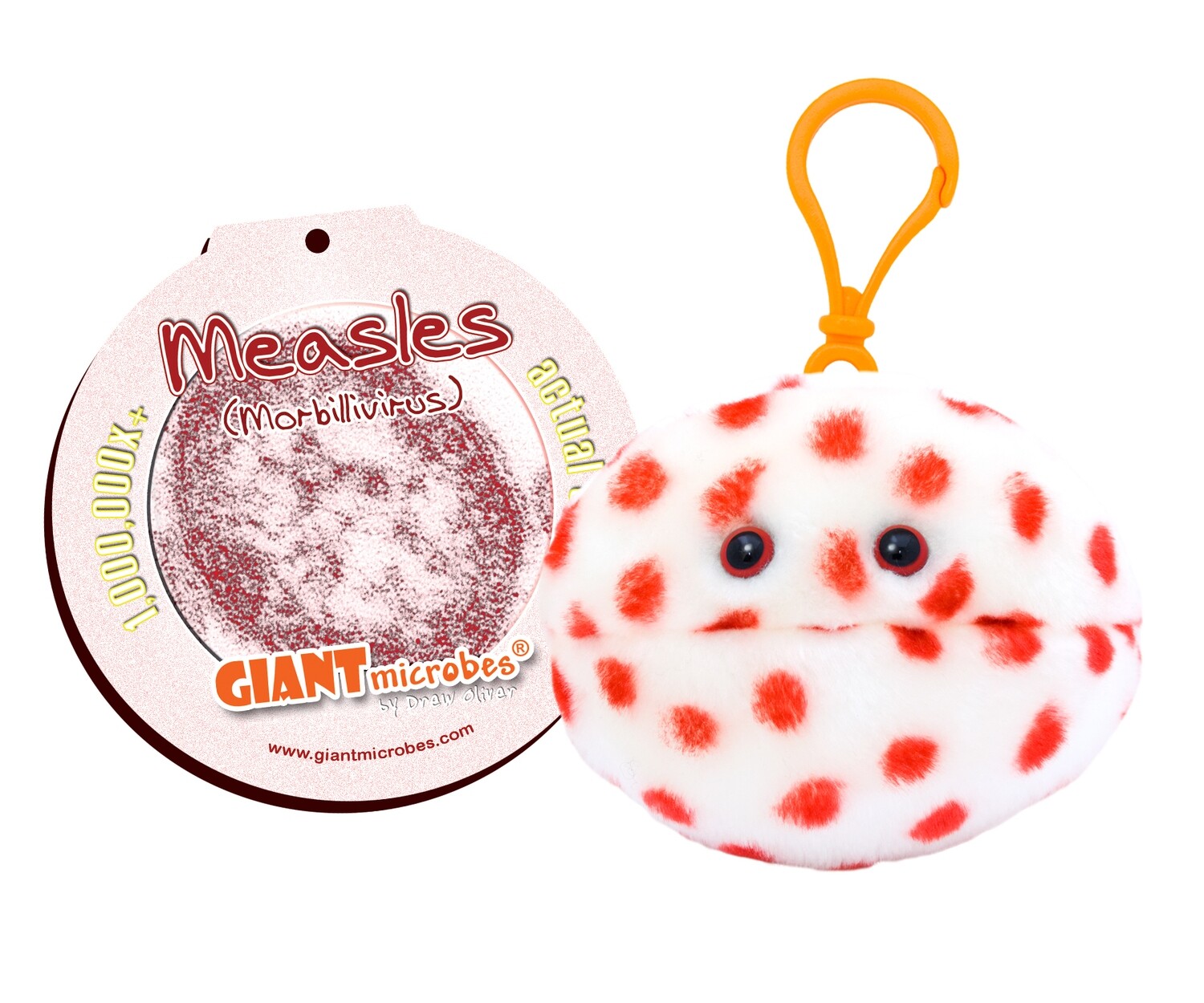 Giant Microbe KeyChain Measles