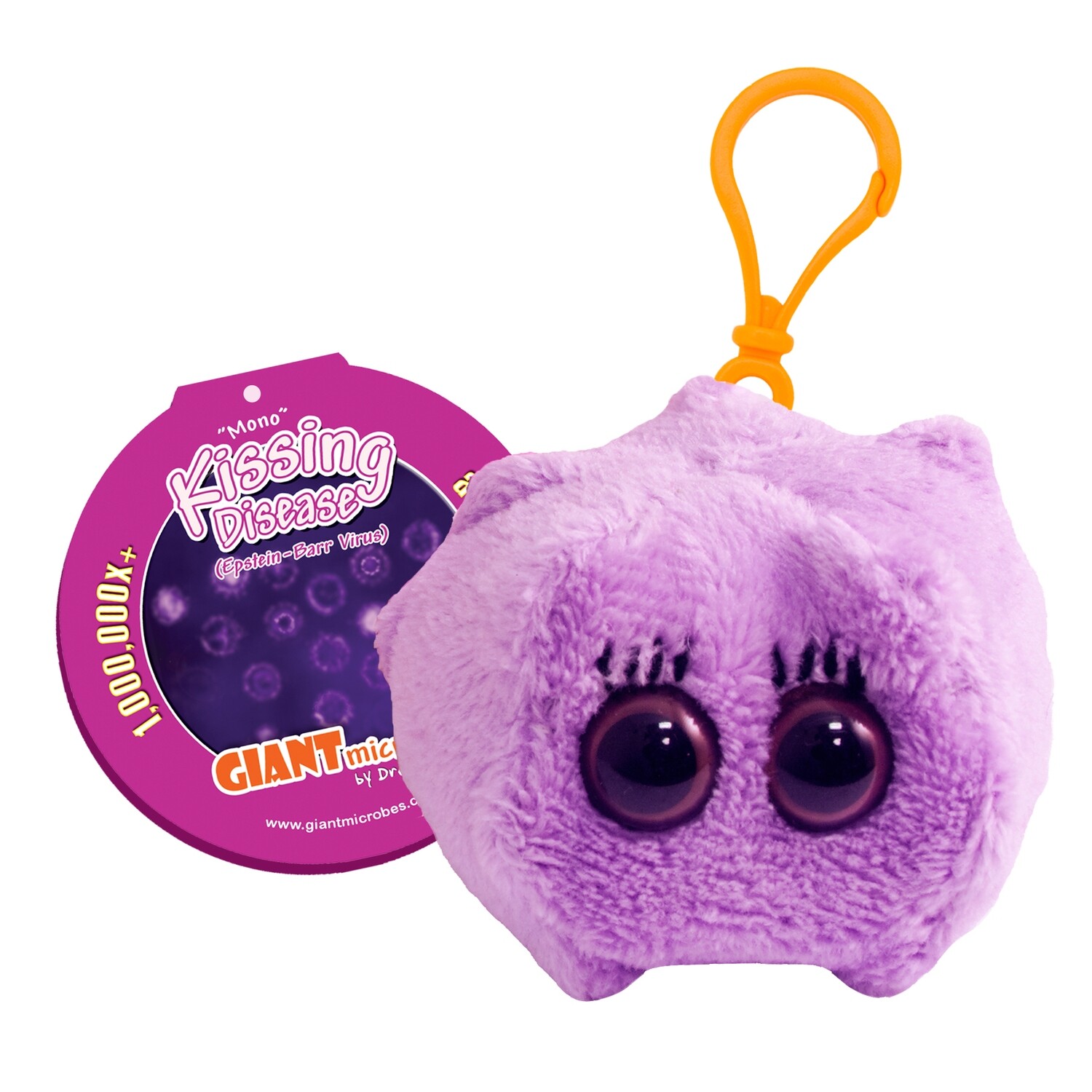 Giant Microbe KeyChain Kissing D