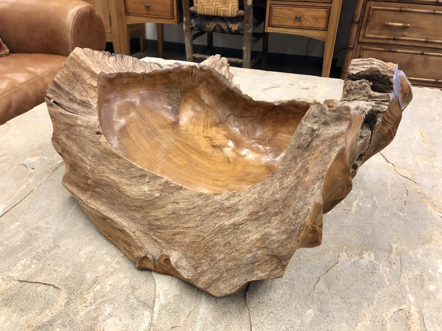 Large Teak Root Bowl