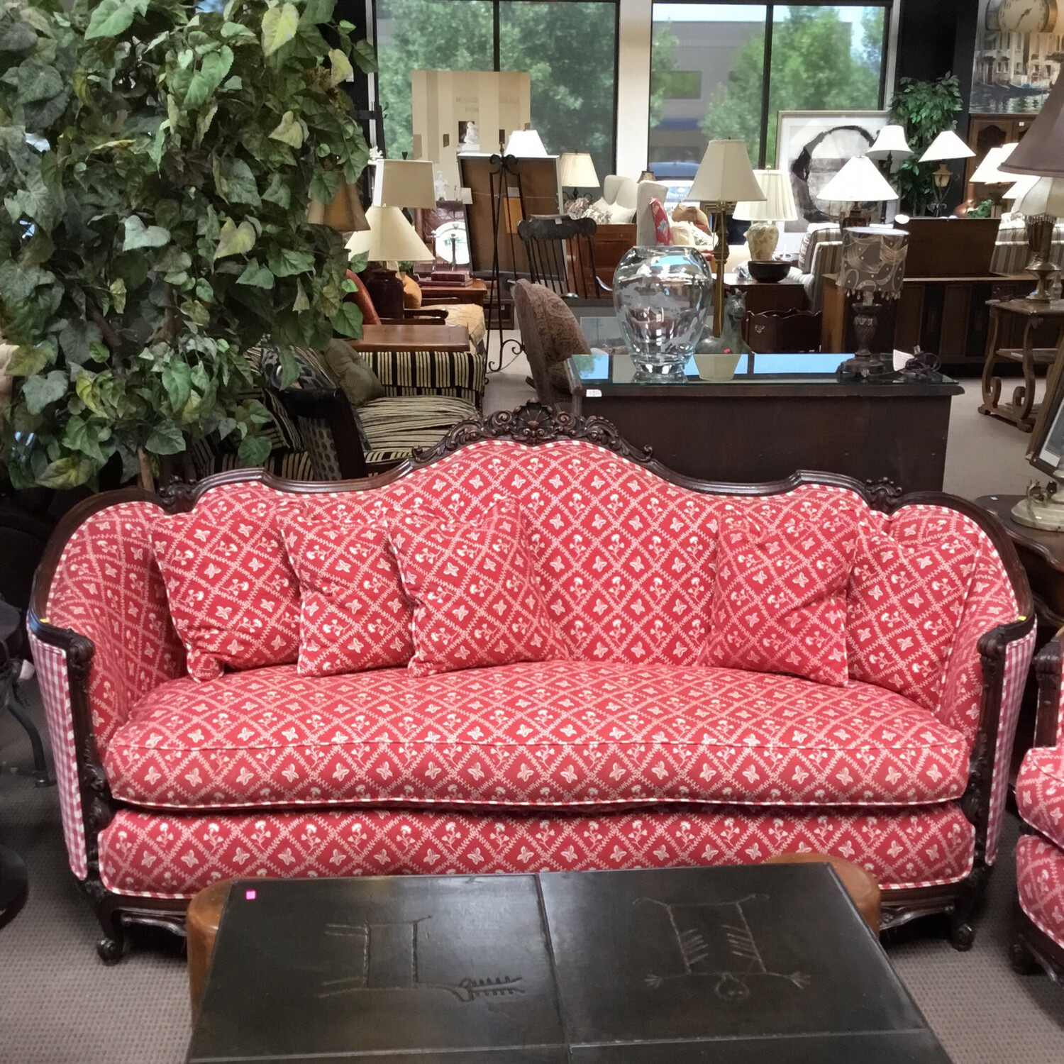 Red Victorian Sofa