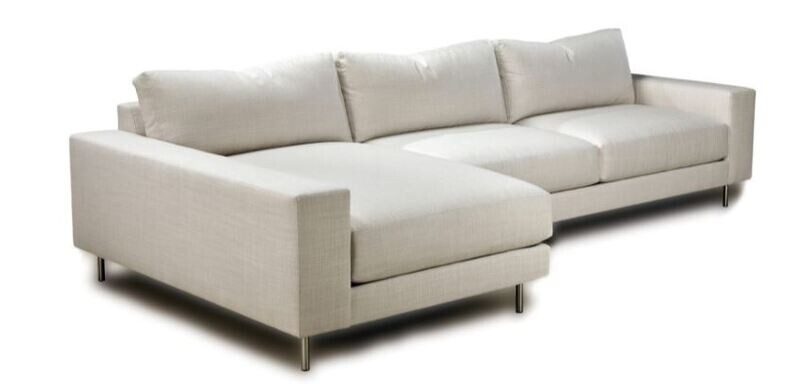 MINNIE SOFA w/CHAISE-Fabric #1977-05