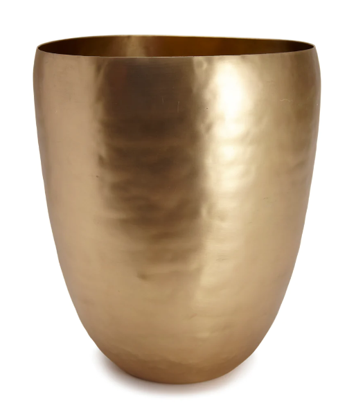 BRASS WASTE BASKET 