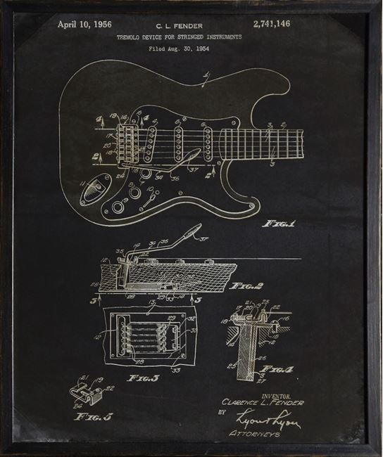 FENDER PATENT 16"x20"